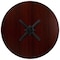 Flash Furniture Round 35.5" W, 35.5" L, 30" H, Laminate Top, Red GC-M-BLK-15-MHG-GG - alternate 4